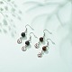 2Pair 2 Style Natural Lava Rock & Tiger Eye with Yin Yang Long Dangle Earrings(EJEW-JE04962-01)-3