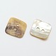 2-Hole Square Mother of Pearl Buttons(SHEL-N033-08)-2