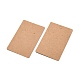 Rectangle Kraft Paper One Pair Earring Display Cards with Hanging Hole(CDIS-YW0001-05)-4