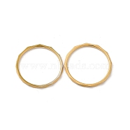 Ion Plating(IP) 304 Stainless Steel Finger Ring, Golden, Inner Diameter: 18mm(RJEW-I101-03C-G)