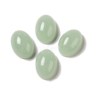 Glass Cabochons, Imitation Gemstone, Oval, Dark Sea Green, 14x10x6.5mm(GLAA-B017-06C-03)