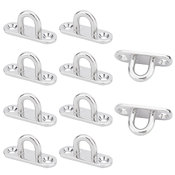 304 Stainless Steel Door Clasps, Stainless Steel Color, 45x15x21mm, Hole: 5mm