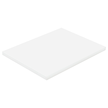 PP Plastic Board, Polyethylene PE Board, Waterproof and Anticorrosive Hard Rubber Board, White, 20x15x1cm