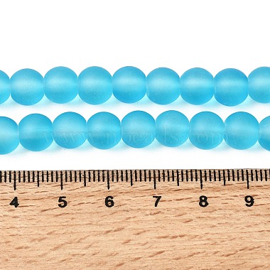 塗装透明ガラスビーズストランドベーキング(GLAA-S031-8mm-37)-4