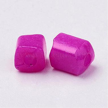 Cube Opaque Colours Glass Seed Beads(SEED-R026-A06)-2