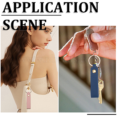 18Pcs 6 Colors PU Leather Keychains(KEYC-SC0002-02)-5