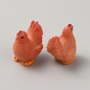 Resin 3D Hen Ornaments(DJEW-WH0042-70A)-2