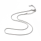 304 Stainless Steel Round Snake Chain Necklace for Men Women(NJEW-K245-016B)-1