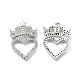 Brass Micro Pave Clear Cubic Zirconia Connector Charms(KK-E068-VB100)-1