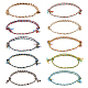 Pandahall 50Pcs 10 Colors Cotton Braided Cord Bracelets Set(BJEW-TA0001-07)-1