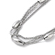 Non-Tarnish 304 Stainless Steel Box Chain Necklaces(NJEW-M213-02P)-2