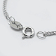 Rhodium Plated 925 Sterling Silver Chain Necklaces(STER-F039-60cm-16P)-2