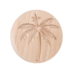 Wood Cookie Molds, Biscuit Stamps, Round, Tree, 65.5x42mm(DIY-WH0430-690A)