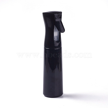 300ml PET Plastic Trigger Squirt Bottles, Reusable Empty Mist Spray Bottles, with PP Plastic Sprayer, Black, 24.9x7.3x5.96cm, Capacity: 300ml(AJEW-WH0109-35A)