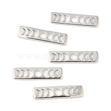 Real Platinum Plated Rectangle Brass Pendants