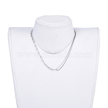 304 Stainless Steel Chain Necklaces(X-NJEW-JN02767)-4