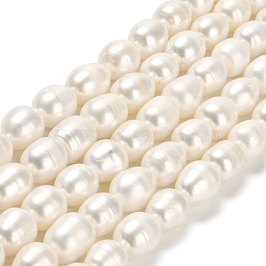 Floral White Rice Pearl Beads