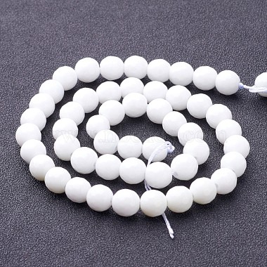 Synthetic White Agate Beads Strands(X-G-D419-8mm-01)-3