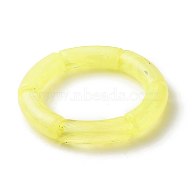 Acrylic Tube Beaded Stretch Bracelets Set(BJEW-JB07773)-3