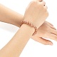 Natural Sunstone Round Beads Stretch Bracelet for Men Women(BJEW-LS0001-07A)-3