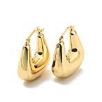 Rack Plating Brass Chunky Trapezoid Hoop Earrings for Women, Cadmium Free & Lead Free, Real 18K Gold Plated, 27.5x24.5x8.8mm, Pin: 0.9x1.8mm(EJEW-G288-36G)