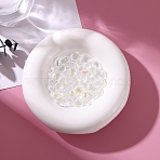 Glass Pendants, Teardrop Charms, Clear AB, 9x5.5x4.5mm, Hole: 0.8mm(FIND-WH0170-39W)
