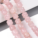 Natural Rose Quartz Beads Strands, Column, 9.5~10.5x9.5~10.5mm, Hole: 0.7~0.8mm, about 38~40pcs/strand, 15.35~15.94 inch(39~40.5cm)(G-N353-06A-03)