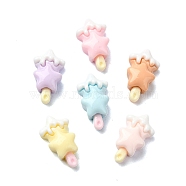 Macaron Color Opaque Resin Decoden Cabochons, Mixed Color, Ice Cream, 13.5x8x5mm(CRES-Q221-01A)