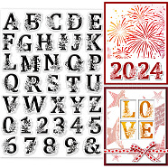 PVC Stamps, for DIY Scrapbooking, Photo Album Decorative, Cards Making, Stamp Sheets, Film Frame, Number, 21x14.8x0.3cm(DIY-WH0371-0081)