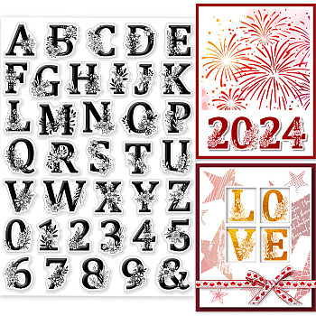 PVC Stamps, for DIY Scrapbooking, Photo Album Decorative, Cards Making, Stamp Sheets, Film Frame, Number, 21x14.8x0.3cm