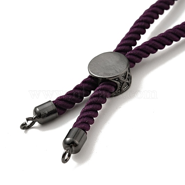 Half Finished Twisted Milan Rope Slider Bracelets(FIND-G032-01B-13)-3