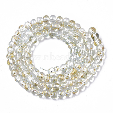 Chapelets de perles en verre peinte par pulvérisation transparent(GLAA-N035-03A-B09)-2
