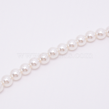 White Acrylic Round Beads Bag Handles(FIND-TAC0006-23B-01)-2