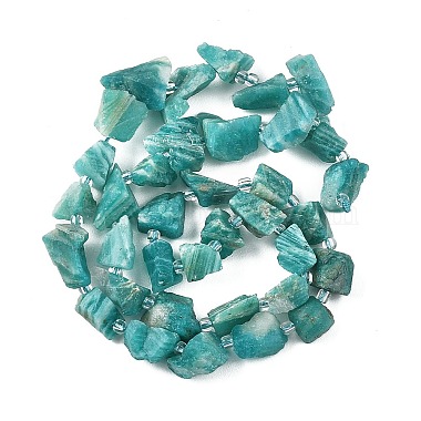 Raw Rough Natural Amazonite Beads Strands(G-D101-A07)-3