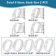 18Pcs 9 Szie Stainless Steel Simple Plain Band Ring for Women(RJEW-UN0002-57)-3