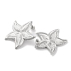 304 Stainless Steel Starfish Stud Earrings(EJEW-D281-22S)-2