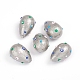 Paint Sprayed Shell Pearl Beads(X-BSHE-I010-09A)-1