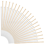 300Pcs 2 Styles 304 Stainless Steel Flat Head Pins, Mixed Color, 50x0.6~0.7mm, Head: 1~1.5mm, 150pcs/style(STAS-ME0003-15)
