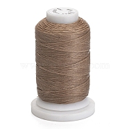 Waxed Polyester Cord, Flat, Camel, 1mm, about 76.55 yards(70m)/roll(YC-E011-A-44)
