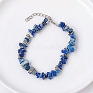 Natural Sodalite Chips Beaded Bracelet(TJ9442-6)