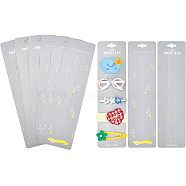 Nbeads 64 Pcs 2 Styles Paper Hair Clip Display Cards, Rectangle, Mixed Patterns, 24.2x6.5x0.05cm, 32pcs/style(CDIS-NB0001-16)