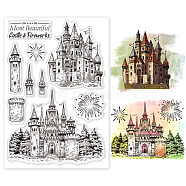 Custom PVC Plastic Clear Stamps, for DIY Scrapbooking, Photo Album Decorative, Cards Making, Castle, 160x110x3mm(DIY-WH0448-0363)