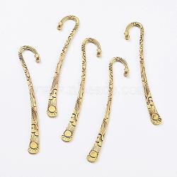 Tibetan Style Alloy Bookmarks, Lead Free, Nickel Free and Cadmium Free, Antique Golden, about 2.3cm wide, 12.4cm long, hole: 2mm(K096B032)