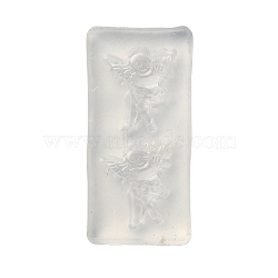 DIY Silicone Nail Art Decoration Accessories Molds, Resin Casting Molds, for UV Resin, Epoxy Resin Craft Making, Clear, Angel & Fairy, 40x19x7mm, Inner Diameter: 15x12.5mm(SIMO-G003-01B)