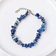 Natural Sodalite Chips Beaded Bracelet(TJ9442-6)-1