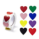 8 rollo de pegatinas de corazón de papel de colores(STIC-E001-06)-1