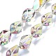 Half Rainbow Plated Electroplate Transparent Glass Beads Strands(EGLA-E060-01A-HR02)-1