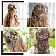 CRASPIRE 8Pcs 8 Style Double Layers Tulle Butterfly Alligator Hair Clips(PHAR-CP0001-06)-6