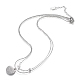 304 Stainless Steel Double Layer Necklaces(NJEW-H207-02)-5