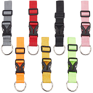 7Pcs 7 Styles Polyester & Nylon Luggage Straps, Adjustable Suitcase Belt Straps Accessories for Connecting Luggage, Mixed Color, 155~200x33~39.5x10~11mm, 1pc/style(FIND-GF0005-63)